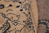 handmade Traditional Kafkaz Chobi Ziegler Lt. Brown Tan Hand Knotted RECTANGLE 100% WOOL area rug 12 x 18