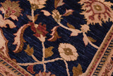 handmade Traditional Kafkaz Chobi Ziegler Blue Rust Hand Knotted RECTANGLE 100% WOOL area rug 13 x 16