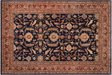 Bohemien Ziegler Tierra Blue Rust Hand-Knotted Wool Rug - 12'10'' x 15'10''