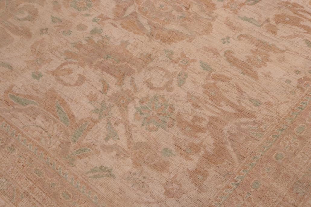 handmade Traditional Kafkaz Chobi Ziegler Lt. Tan Tan Hand Knotted RECTANGLE 100% WOOL area rug 12 x 15