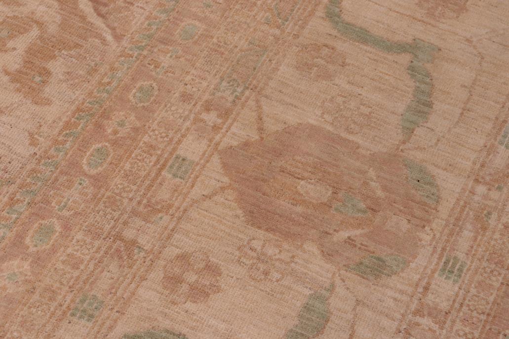handmade Traditional Kafkaz Chobi Ziegler Lt. Tan Tan Hand Knotted RECTANGLE 100% WOOL area rug 12 x 15