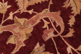 handmade Traditional Banday Red Lt. Green Hand Knotted RECTANGLE 100% WOOL area rug 12 x 17