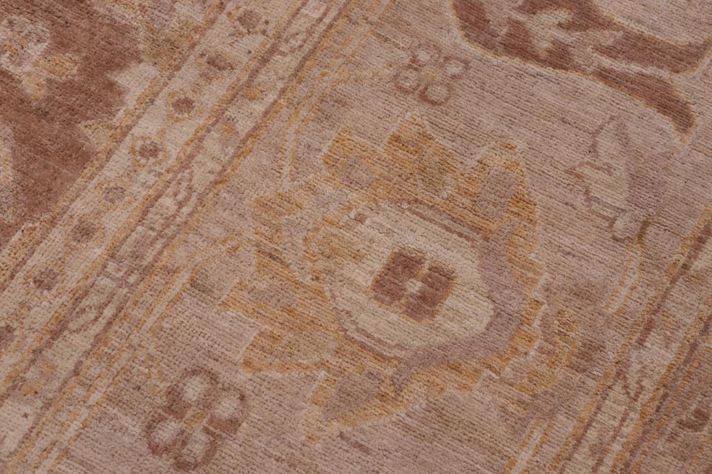 handmade Traditional Kafkaz Chobi Ziegler Brown Tan Hand Knotted RECTANGLE 100% WOOL area rug 12 x 18