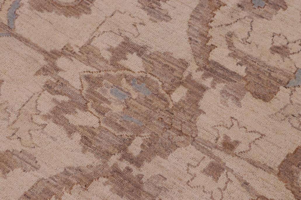 handmade Traditional Kafkaz Chobi Ziegler Ivory Ivory Hand Knotted RECTANGLE 100% WOOL area rug 12 x 18