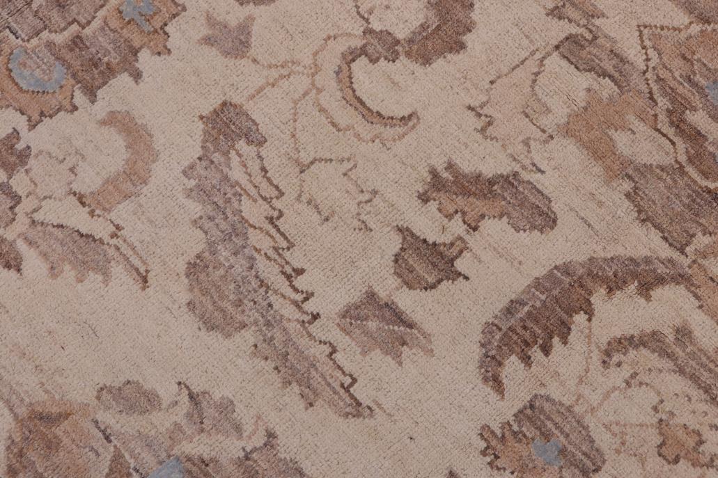 handmade Traditional Kafkaz Chobi Ziegler Ivory Ivory Hand Knotted RECTANGLE 100% WOOL area rug 12 x 18