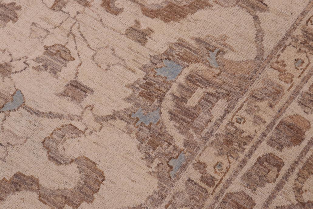 handmade Traditional Kafkaz Chobi Ziegler Ivory Ivory Hand Knotted RECTANGLE 100% WOOL area rug 12 x 18