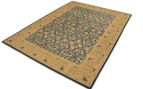 A02764,10 0"x13 6",Transitional                  ,10x14,Blue,TAN,Hand-knotted                  ,Pakistan   ,100% Wool  ,Rectangle  ,652671148309