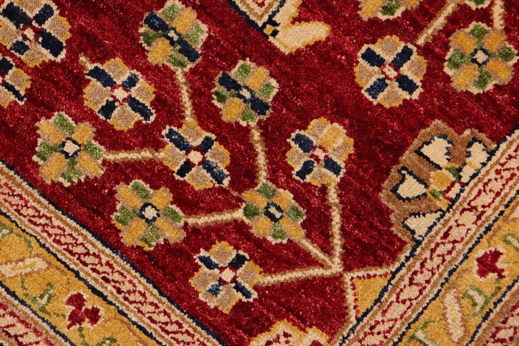 handmade Transitional Kafkaz Chobi Ziegler Green Red Hand Knotted RECTANGLE 100% WOOL area rug 12 x 18