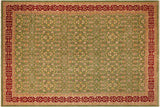 handmade Transitional Kafkaz Chobi Ziegler Green Red Hand Knotted RECTANGLE 100% WOOL area rug 12 x 18