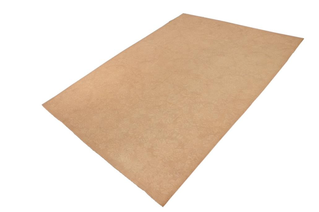 handmade Transitional Kafkaz Chobi Ziegler Brown Tan Hand Knotted RECTANGLE 100% WOOL area rug 10 x 14