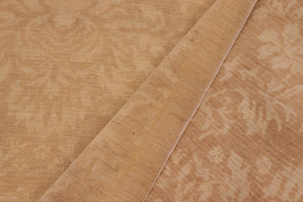 handmade Transitional Kafkaz Chobi Ziegler Brown Tan Hand Knotted RECTANGLE 100% WOOL area rug 10 x 14