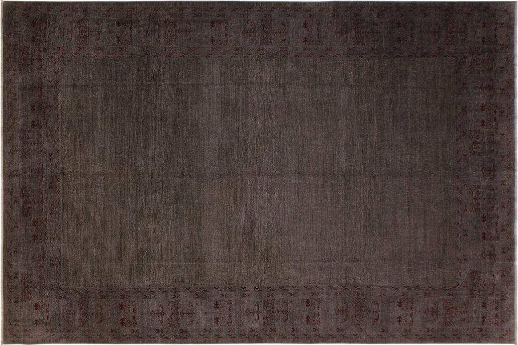 A02863,10 0"x13 8",Over Dyed                     ,10x14,Grey,DRK. RED,Hand-knotted                  ,Pakistan   ,100% Wool  ,Rectangle  ,652671149276
