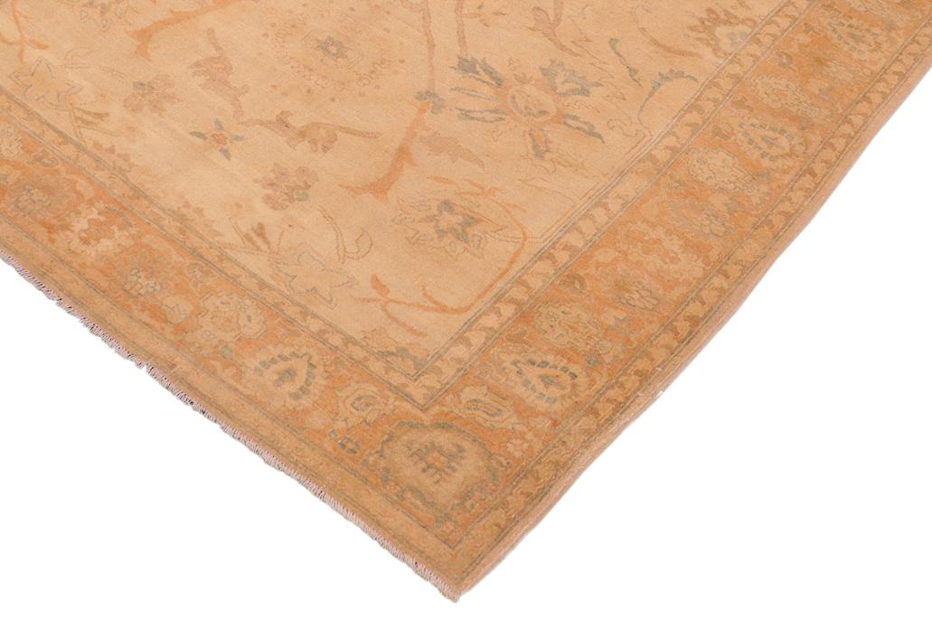 handmade Traditional Kafkaz Chobi Ziegler Tan Gold Hand Knotted RECTANGLE 100% WOOL area rug 6 x 9
