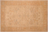 Bohemien Ziegler Cecily Tan Gold Hand-Knotted Wool Rug - 6'2'' x 9'5''
