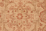 handmade Traditional Kafkaz Chobi Ziegler Beige Rust Hand Knotted RECTANGLE 100% WOOL area rug 6 x 9