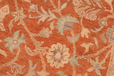 handmade Traditional Kafkaz Chobi Ziegler Rust Beige Hand Knotted RECTANGLE 100% WOOL area rug 6 x 9
