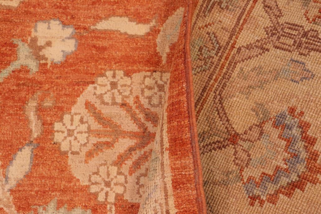 handmade Traditional Kafkaz Chobi Ziegler Rust Beige Hand Knotted RECTANGLE 100% WOOL area rug 6 x 9