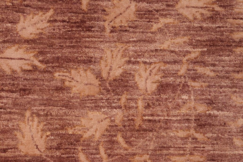 handmade Transitional Kafkaz Chobi Ziegler Brown Tan Hand Knotted RECTANGLE WOOL&SILK area rug 6 x 9