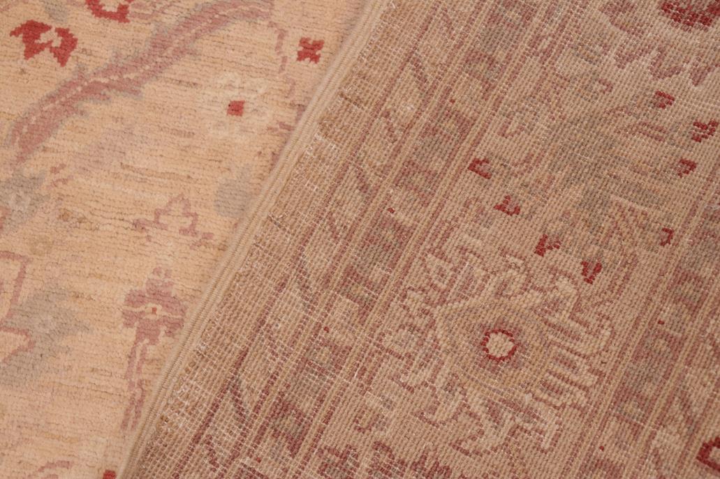 handmade Transitional Kafkaz Chobi Ziegler Tan Brown Hand Knotted RECTANGLE 100% WOOL area rug 6 x 9
