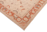 handmade Traditional Kafkaz Chobi Ziegler Tan Rust Hand Knotted RECTANGLE 100% WOOL area rug 6 x 9