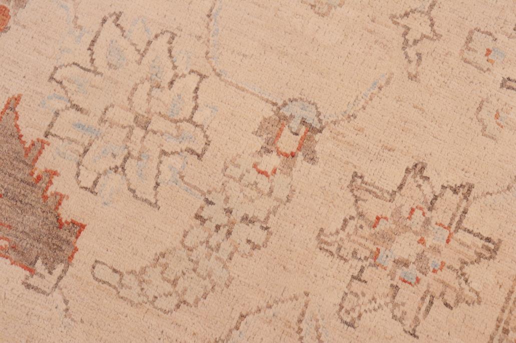 handmade Traditional Kafkaz Chobi Ziegler Tan Rust Hand Knotted RECTANGLE 100% WOOL area rug 6 x 9