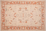 Boho Chic Ziegler Eartha Tan Rust Hand-Knotted Wool Rug - 6'6'' x 9'9''