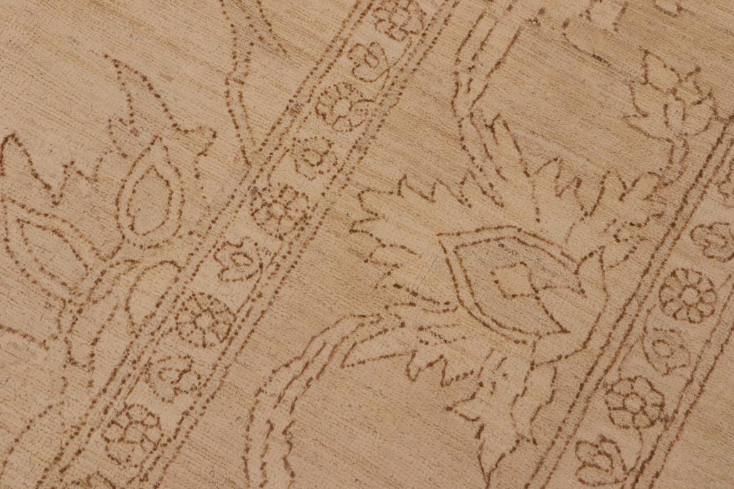 handmade Traditional Kafkaz Chobi Ziegler Beige Tan Hand Knotted RECTANGLE 100% WOOL area rug 9 x 12