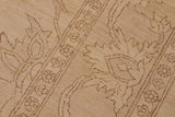 handmade Traditional Kafkaz Chobi Ziegler Beige Tan Hand Knotted RECTANGLE 100% WOOL area rug 9 x 12