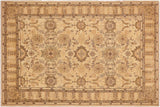 handmade Traditional Kafkaz Chobi Ziegler Beige Tan Hand Knotted RECTANGLE 100% WOOL area rug 9 x 13