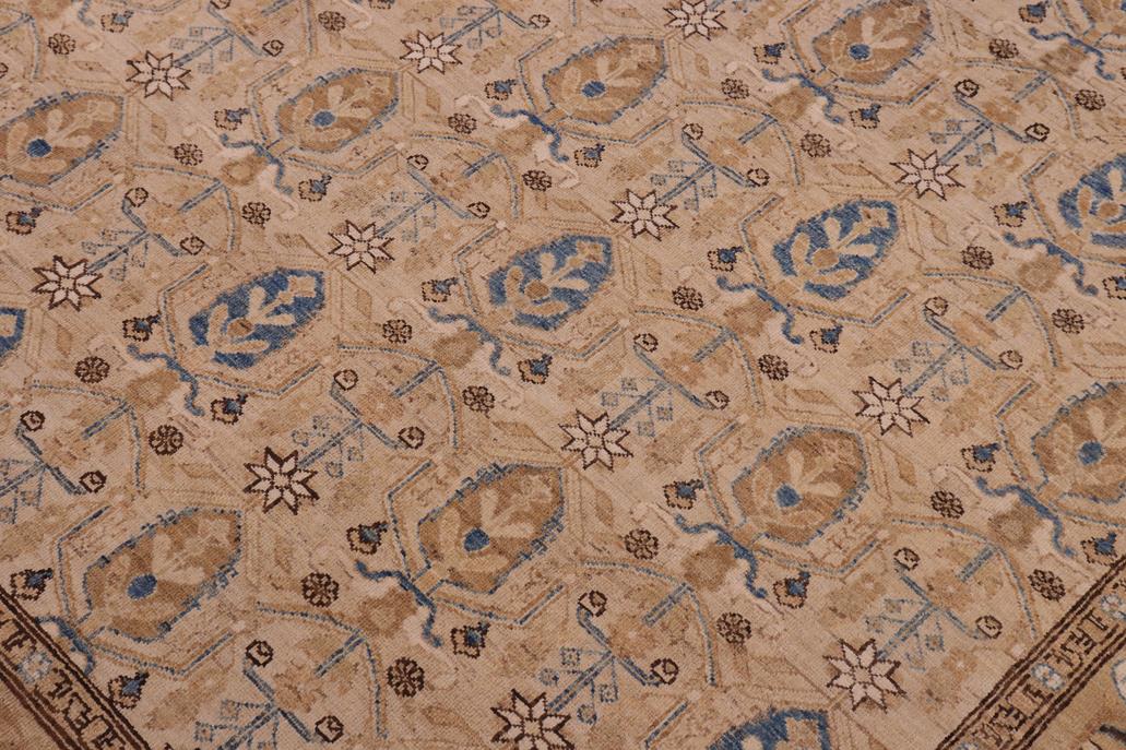 handmade Transitional Kafkaz Chobi Ziegler Beige Tan Hand Knotted RECTANGLE 100% WOOL area rug 9 x 12