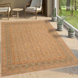 handmade Transitional Kafkaz Chobi Ziegler Tan Green Hand Knotted RECTANGLE 100% WOOL area rug 9 x 10