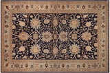 handmade Traditional Kafkaz Chobi Ziegler Blue Green Hand Knotted RECTANGLE 100% WOOL area rug 9 x 13