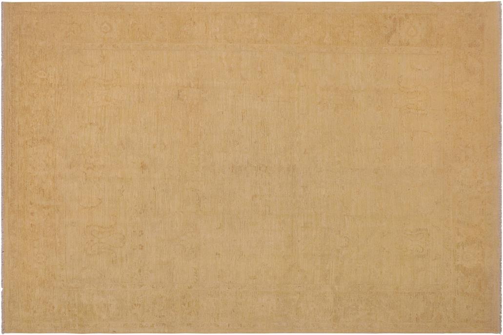 handmade Traditional Kafkaz Chobi Ziegler Beige Tan Hand Knotted RECTANGLE 100% WOOL area rug 9 x 13