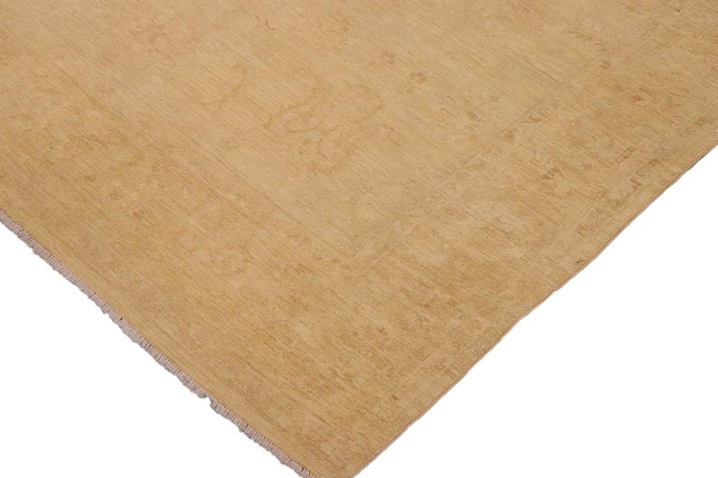 handmade Traditional Kafkaz Chobi Ziegler Beige Tan Hand Knotted RECTANGLE 100% WOOL area rug 9 x 13