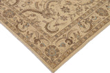 handmade Traditional Kafkaz Chobi Ziegler Beige Blue Hand Knotted RECTANGLE 100% WOOL area rug 9 x 12