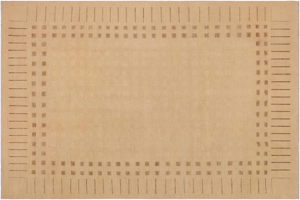 handmade Transitional Kafkaz Chobi Ziegler Beige Brown Hand Knotted RECTANGLE 100% WOOL area rug 9 x 12