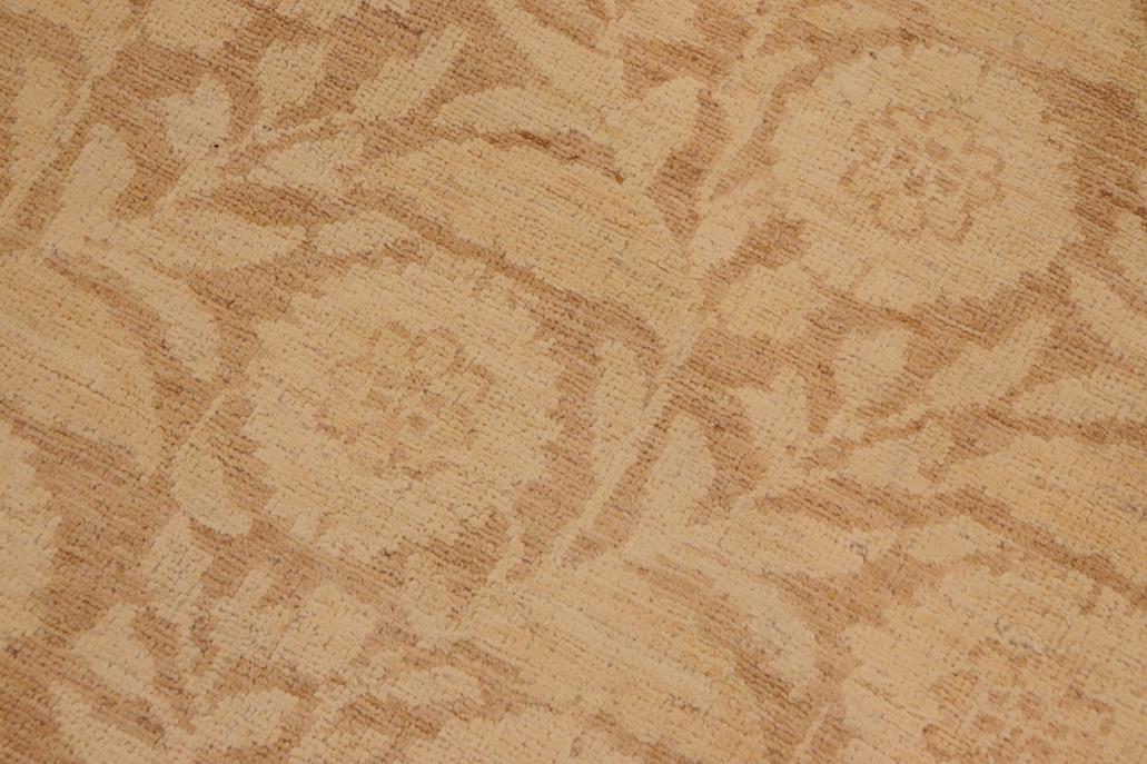handmade Transitional Kafkaz Chobi Ziegler Beige Lt. Brown Hand Knotted RECTANGLE 100% WOOL area rug 9 x 12