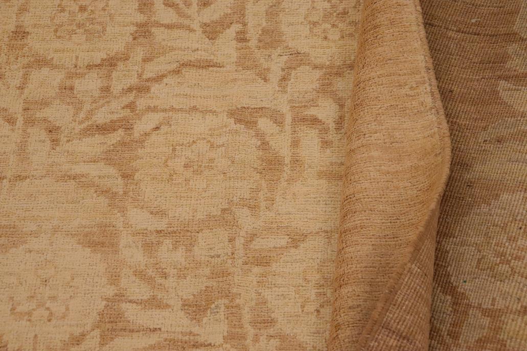 handmade Transitional Kafkaz Chobi Ziegler Beige Lt. Brown Hand Knotted RECTANGLE 100% WOOL area rug 9 x 12
