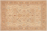 handmade Traditional Kafkaz Chobi Ziegler Beige Lt. Brown Hand Knotted RECTANGLE 100% WOOL area rug 9 x 12