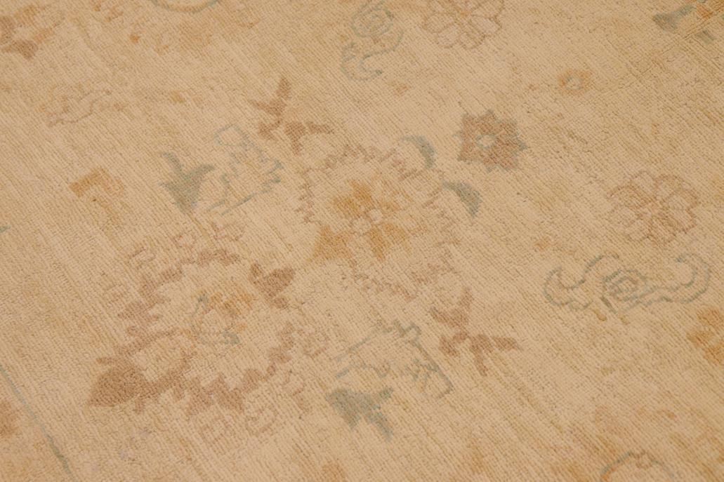handmade Traditional Kafkaz Chobi Ziegler Beige Brown Hand Knotted RECTANGLE 100% WOOL area rug 9 x 12