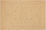Shabby Chic Ziegler Jessia Beige Brown Hand-Knotted Wool Rug - 9'2'' x 12'3''