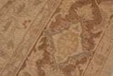 handmade Traditional Kafkaz Chobi Ziegler Tan Brown Hand Knotted RECTANGLE 100% WOOL area rug 9 x 12