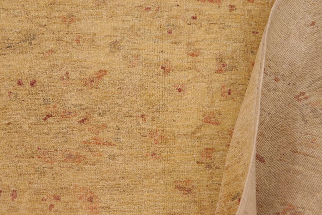 handmade Traditional Kafkaz Chobi Ziegler Lt. Gold Tan Hand Knotted RECTANGLE 100% WOOL area rug 9 x 12