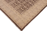 handmade Transitional Kafkaz Chobi Ziegler Brown Beige Hand Knotted RECTANGLE 100% WOOL area rug 9 x 12