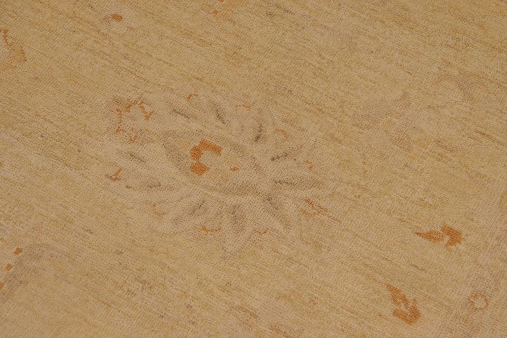 handmade Traditional Kafkaz Chobi Ziegler Beige Tan Hand Knotted RECTANGLE 100% WOOL area rug 9 x 12