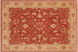 handmade Traditional Kafkaz Chobi Ziegler Red Beige Hand Knotted RECTANGLE 100% WOOL area rug 9 x 11