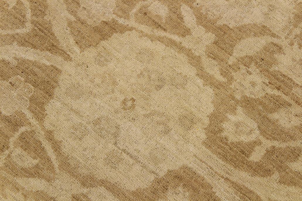 handmade Traditional Kafkaz Chobi Ziegler Brown Beige Hand Knotted RECTANGLE 100% WOOL area rug 9 x 12