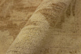 handmade Traditional Kafkaz Chobi Ziegler Brown Beige Hand Knotted RECTANGLE 100% WOOL area rug 9 x 12