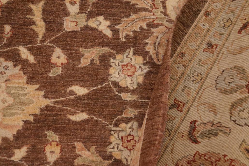 handmade Traditional Kafkaz Chobi Ziegler Lt. Brown Beige Hand Knotted RECTANGLE 100% WOOL area rug 9 x 12