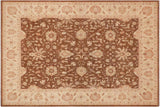 Bohemien Ziegler Charolet Brown Beige Hand-Knotted Wool Rug - 9'4'' x 11'10''